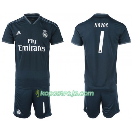 Billiga Fotbollströjor Real Madrid NAVAS 1 Barn Borta tröja 2018/19 Kortärmad